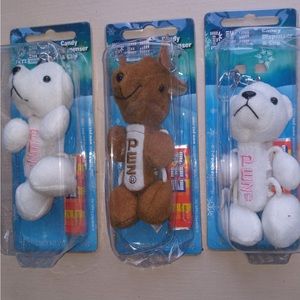 Sealed Pez (set of 3) with keychains